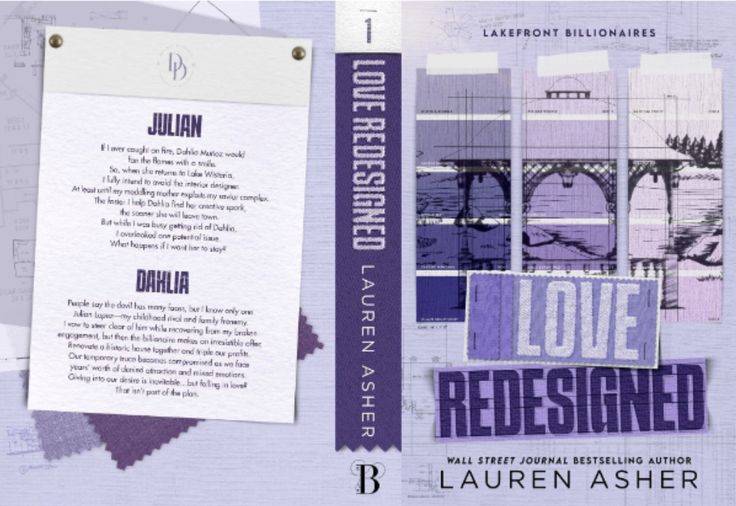 the front and back cover of love redesigned by lauren asher