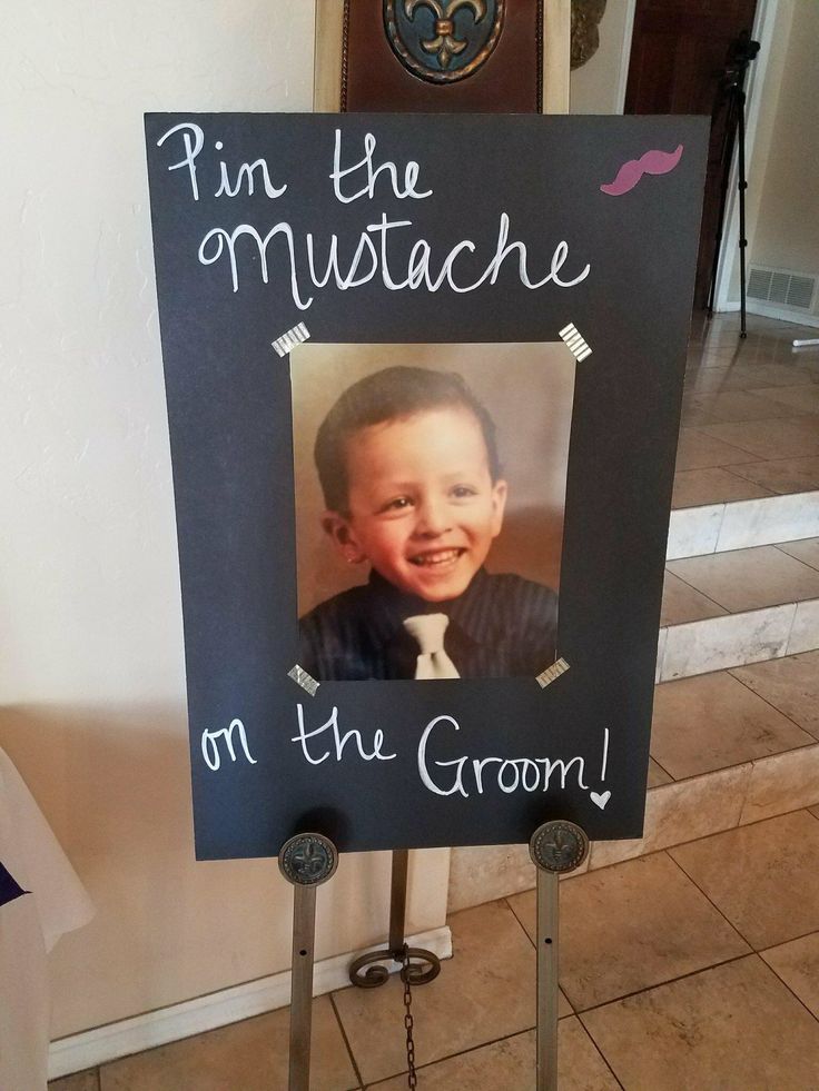 a sign that says i'm the mustache on the gromm with a picture of a young boy