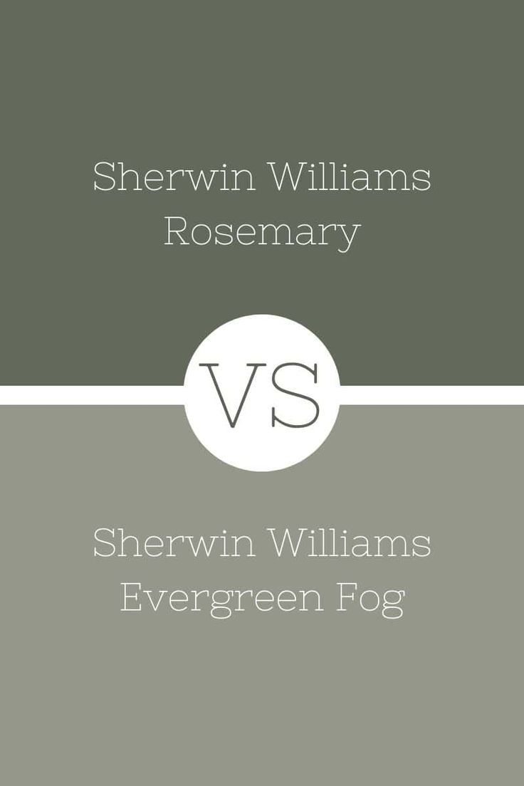 two gray and white book covers with the words, sherwin williams rosemary versus