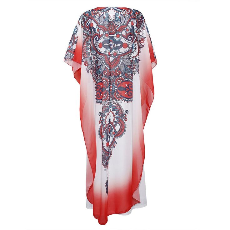 Bibi Designer White Dashiki Long Cape Red Floral Maxi Dress Women White Party Long Casual Dress Floral Maxi Cape Fit Flare Pencil Tunic Sexy Boho Dress African Dashiki Gorgeous Print Chiffon Long Sleeve Maxi Dress This beautiful long fitting white sheath dress with a cape is a must-have. Made of cotton with spandex hence the dress material stretches all four ways. The cape is made of chiffon and very long. Very stylish and quality for every occasion or casual. Can be worn all year round. Paisley Red Chiffon V-neck Maxi Dress, Red Long Chiffon Dress, Red Printed Party Dress, Traditional Red Chiffon Dress, Elegant Red Printed Dress, Red V-neck Free Size Kaftan, Red V-neck Beachwear Dress, Red Maxi Dress For Beach Cover-up, Festive Printed Dress For Vacation