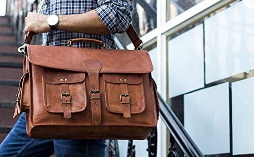 This dapper Cambridge leather bag is ideal for carrying your notebook or a small laptop. It can also be used for tablets, MacBooks, and iPads. The adjustable strap is an added advantage as it serves the purpose of a cross-body laptop bag as well as a shoulder bag. It is worn diagonally across the body for a carefree look or carried as a shoulder bag for a more sophisticated look. It can even complement your suit look in the form of a briefcase. It has multipurpose central compartments for accomm Leather Messenger Bag Laptop, Leather Briefcase Bag, Laptop Messenger Bags, Best Computer, College Bags, Mens Travel Bag, Leather Laptop Bag, Briefcase For Men, Leather Laptop