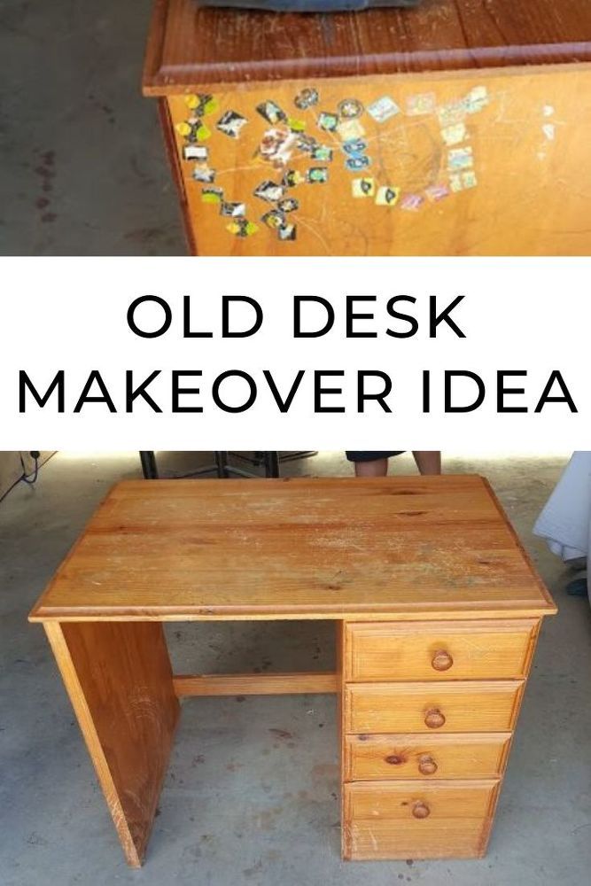 an old desk makeover idea