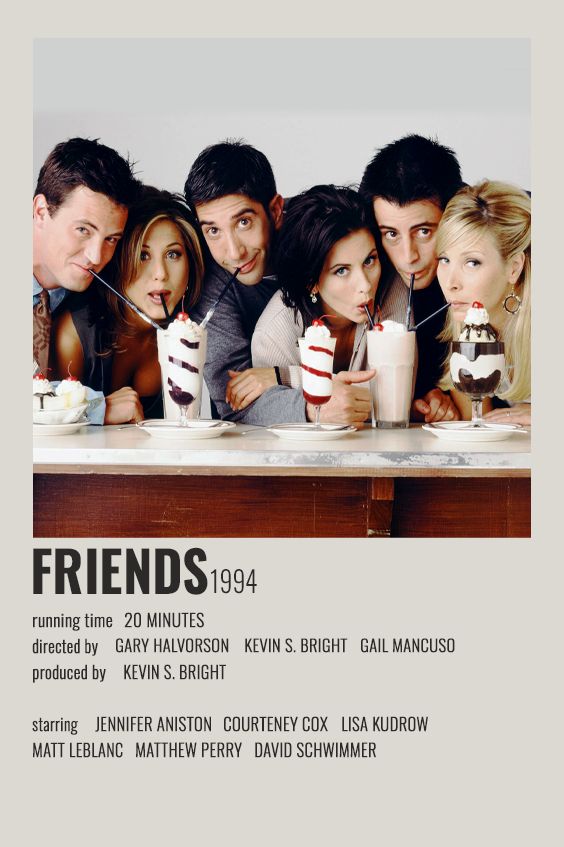 friends 1994 movie poster with cast and crew