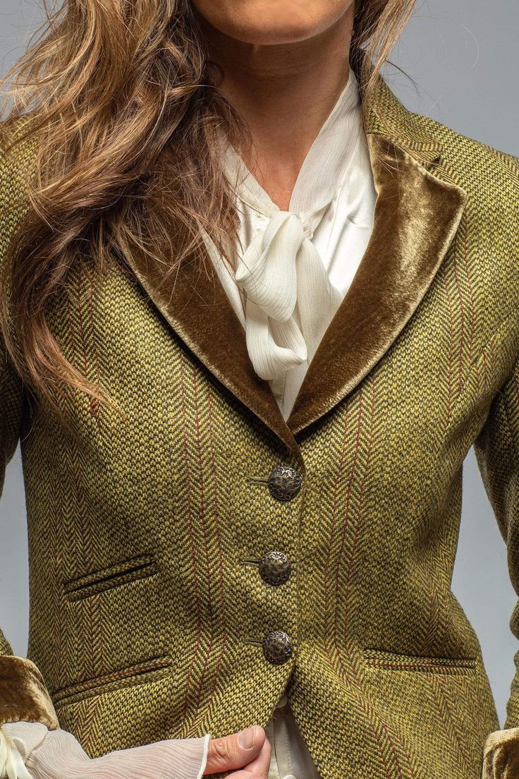 Sullavan Tweed Jacket In Mustard/Olive - AXEL'S Luxury Clothing, Tweed Jacket, White Shirt, Belt Buckles, Online Boutique, Mustard, For Men