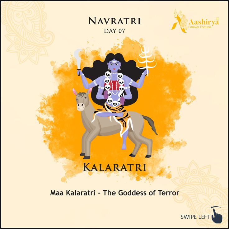 navratiri day 07 with maa kalaari - the goddess of terror