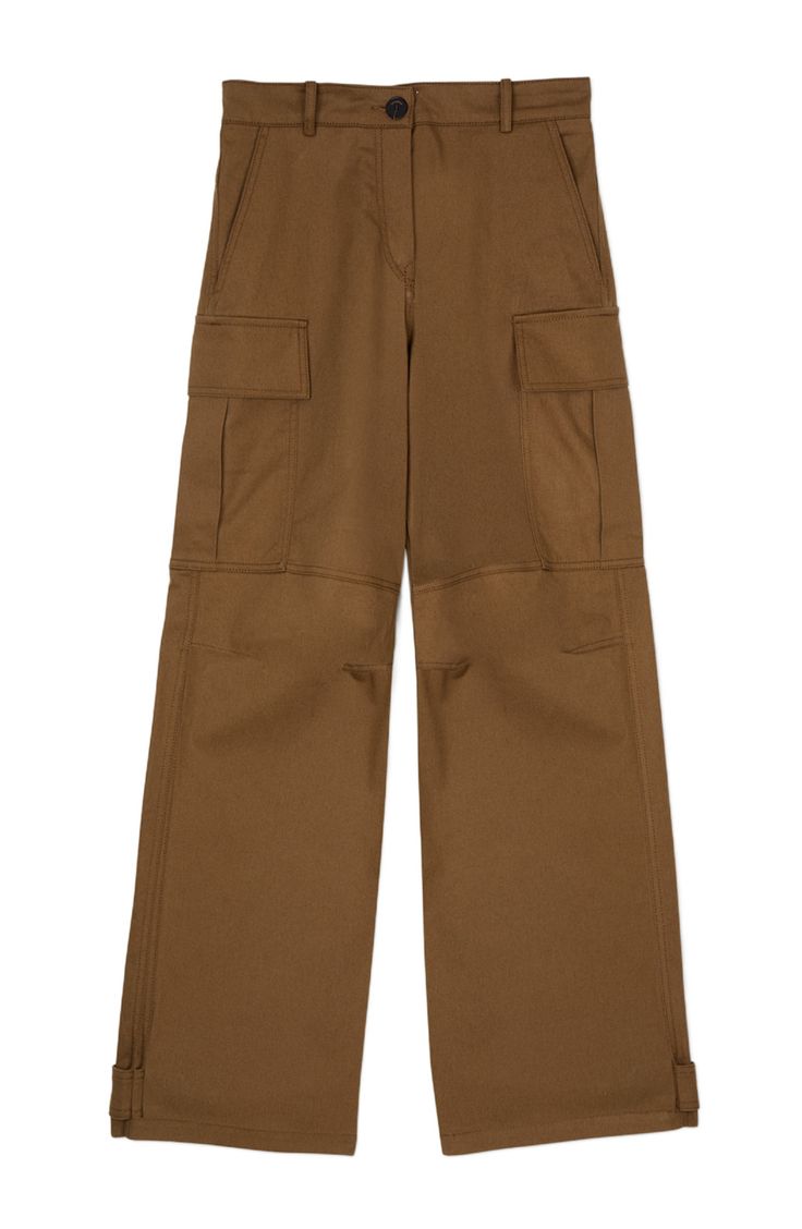 Straight-leg cargo trousers with side pockets and belt loops. Sandro Women's straight-leg trousers Cargo pockets with flaps on sides Side pockets Zip fastening with button The model is 5'8 tall and wears a size 36 Workwear Full-length Cargo Pants With Side Pockets, Workwear Wide-leg Cargo Jeans With Side Pockets, Wide-leg Workwear Cargo Pants With Multiple Pockets, Wide-leg Cargo Jeans With Multiple Pockets For Work, Wide-leg Cargo Pants With Multiple Pockets For Workwear, Workwear Parachute Pants With Multiple Pockets, Wide Leg Parachute Pants With Multiple Pockets For Work, Utility High-waisted Cargo Pants, Wide Leg Cargo Pants With Multiple Pockets For Workwear