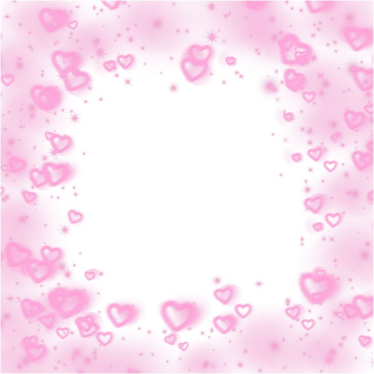 pink hearts and stars are arranged in the shape of a circle on a white background