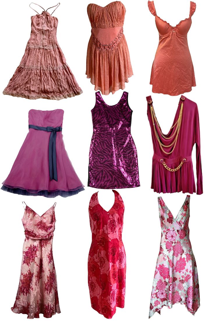 y2k dresses, pink dress, 2000s fashion, y2k fashion, Barbie, vintage dress, true vintage, preloved fashion, preloved dress Y2K 2000s pink orange fairycore party dresses All dresses are preloved and true vintage #affiliate Fairycore Party, Dress With Chains, 2000s Fashion Y2k, 2000s Pink, One Sleeve Dress, Y2k Dresses, Fashion Barbie, Fashion Y2k, Barbie Vintage