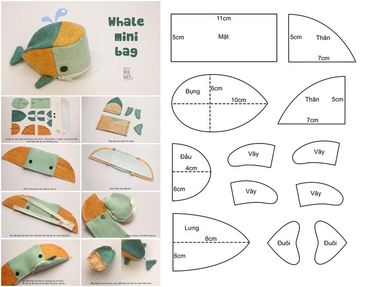 the instructions for how to make an origami fish with paper and wood pieces