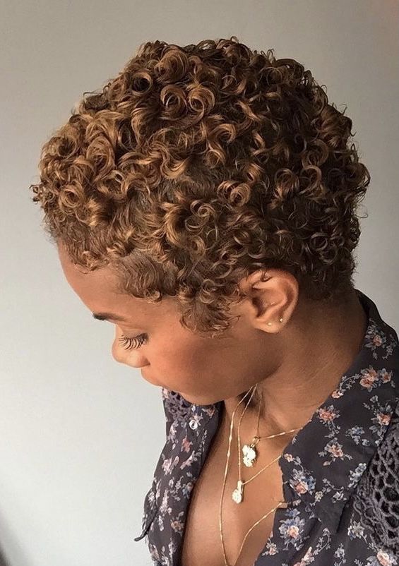 Blonde Pixie Haircut Black Women Curly, Blond Curly Short Hair Black Women, Blonde Short Hair Curly, Short Curly Styles Natural Curls, Short Blonde Natural Hair Black Women, Short Curly Blonde Hair Natural, Short Blonde Natural Hair, Blonde Curly Pixie, Blonde Short Curly Hair