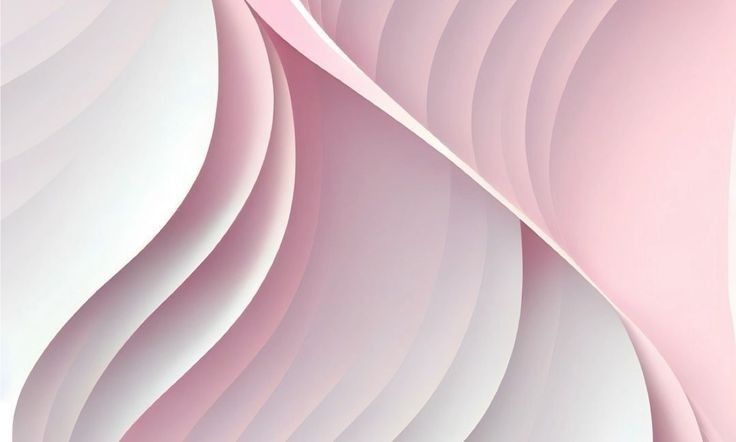 an abstract pink and white background with wavy lines