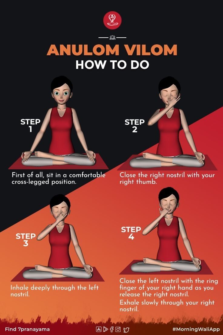 an info poster showing how to do yoga