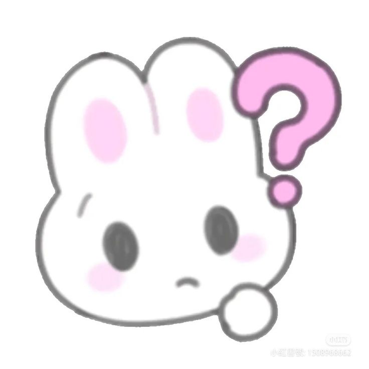 a cartoon character with a question mark on it's face