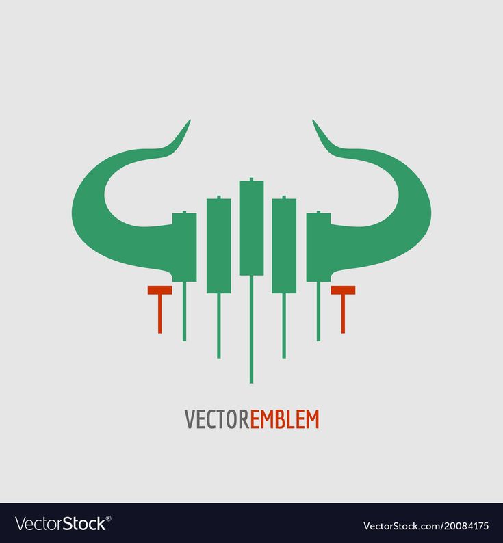 an abstract logo with horns and wires