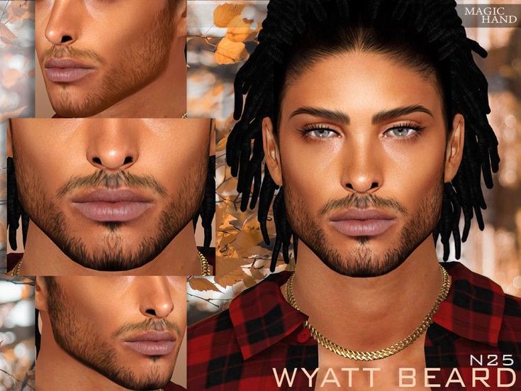 Sims 4 Facial Hair Cc, Sims 4 Body Hair, Beards And Mustaches, Male Sims, Sims 4 Hair Male, Sims 4 Male Clothes, Sims 4 Black Hair, Men's Facial Hair, Mens Facial Hair Styles