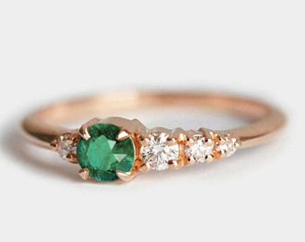 Emerald Diamond Ring, Emerald Cluster Ring, Diamond Cluster Ring, Diamond and Emerald Ring, Emerald Band, Diamond Emerald Ring, Minimalvs Classic Rose Gold Emerald Ring For Wedding, Elegant Rose Gold Emerald Promise Ring, Anniversary Emerald Ring In Rose Gold With Diamond, Rose Gold Emerald Ring With Brilliant Cut For Wedding, Rose Gold Emerald Ring For Wedding, Rose Gold Brilliant Cut Emerald Wedding Ring, Dainty Rose Gold Emerald Ring For Anniversary, Anniversary Rose Gold Emerald Ring With Diamonds, Rose Gold Emerald Diamond Ring For Wedding