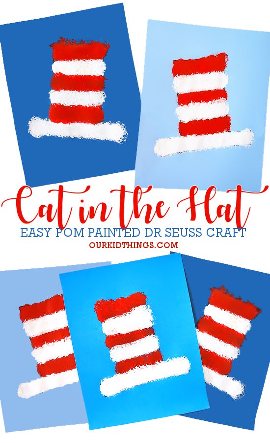 the cat in the hat craft for kids