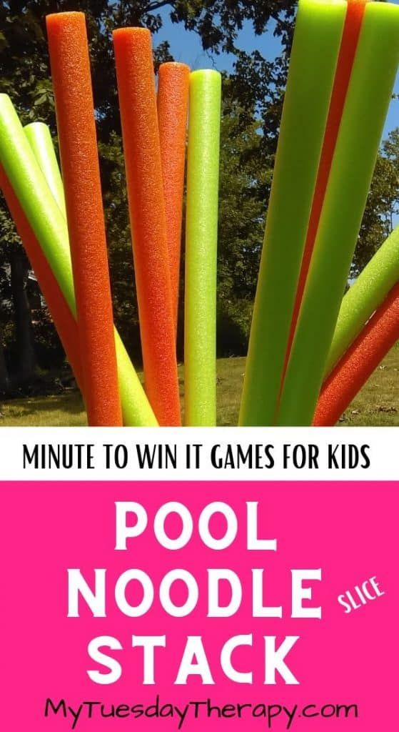 Pool Noodle Stack. Easy Minute to Win It Game Pool Minute To Win It Games, Summer Minute To Win It Games For Kids, Summer Minute To Win It Games, Minute To Win It Games For Kids, Games For Birthday Party, Pool Noodle Games, Party Crowd, Summer Planning, Water Birthday