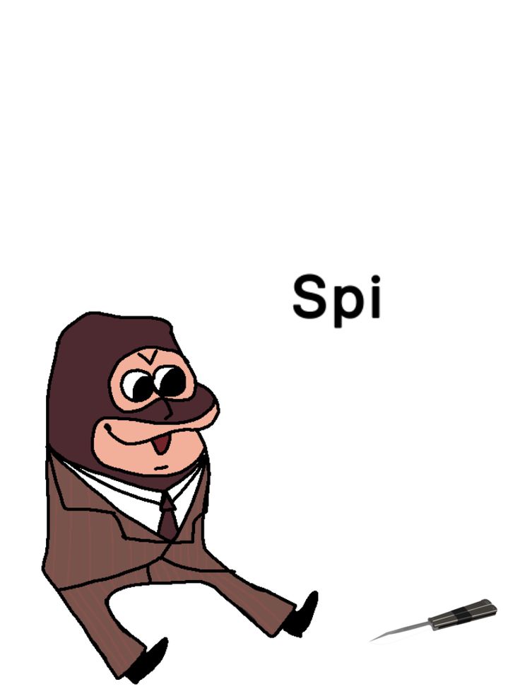 a man in a suit and tie with the words spi above him