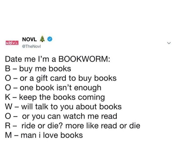 the text reads date me i'm a bookworm