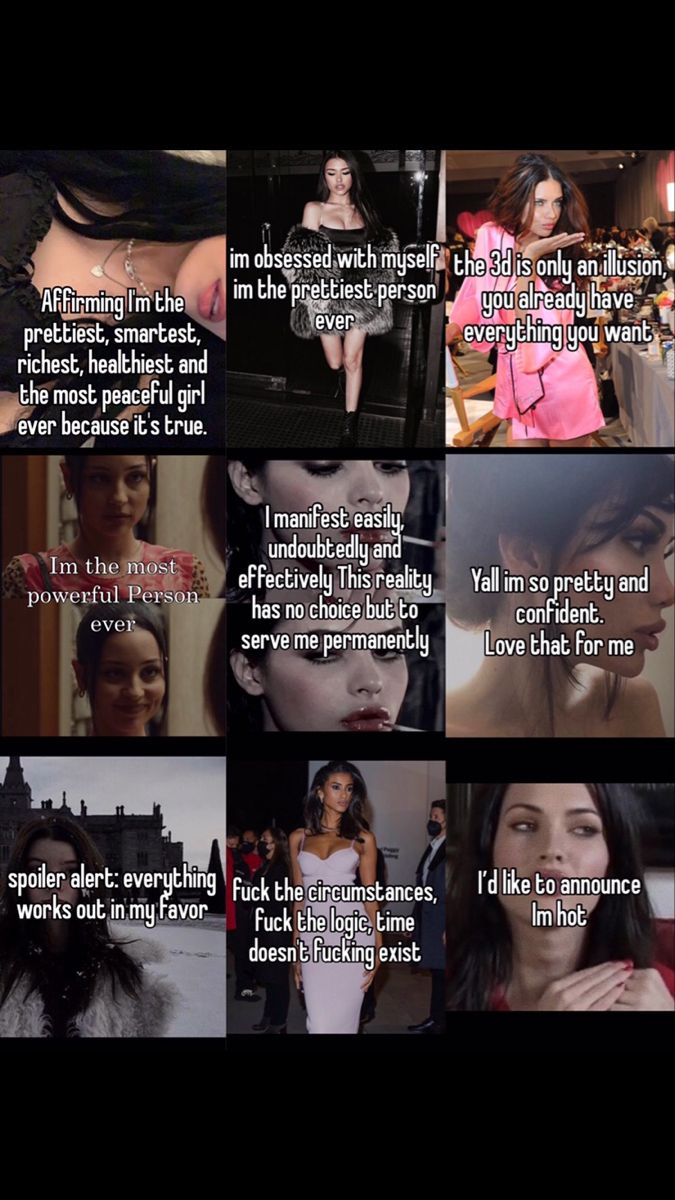 a collage of photos with the words i'm not afraid to know what she is