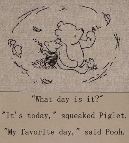 winnie the pooh and piglet are depicted in an old fashioned cartoon, which has been