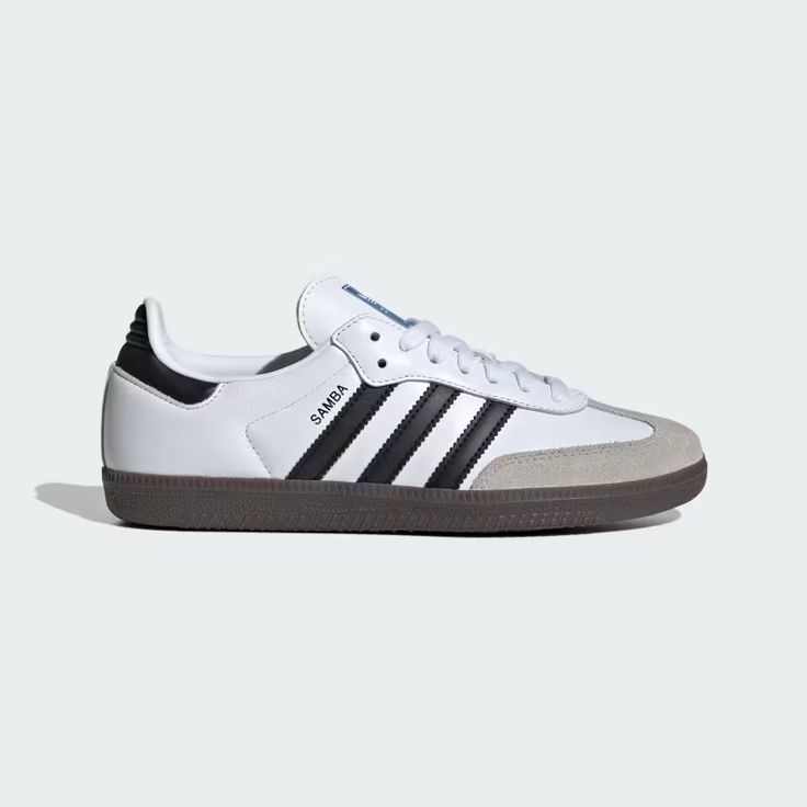 adidas Samba OG Shoes - White | Women's Lifestyle | adidas US Adidas Samba White, Samba Og Shoes, Adidas Samba Outfit, Samba Shoes, Bold Shoes, Pretty Shoes Sneakers, Shoe Wishlist, Adidas Shoes Women, Adidas Fashion