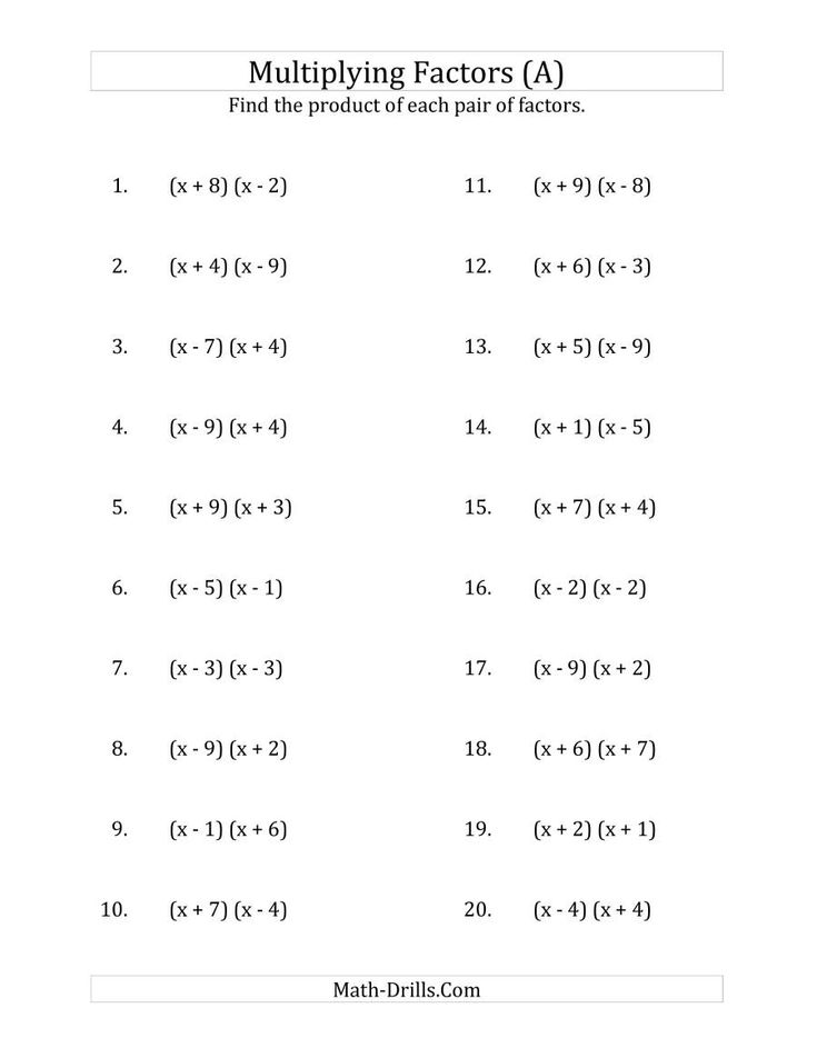 the worksheet for multiplying factors and exponents is shown