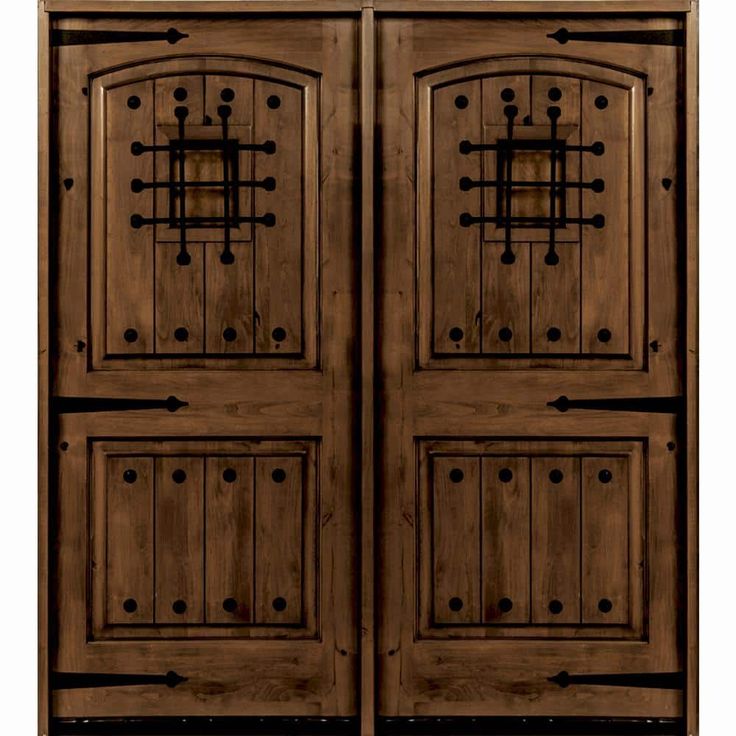 an image of two wooden doors