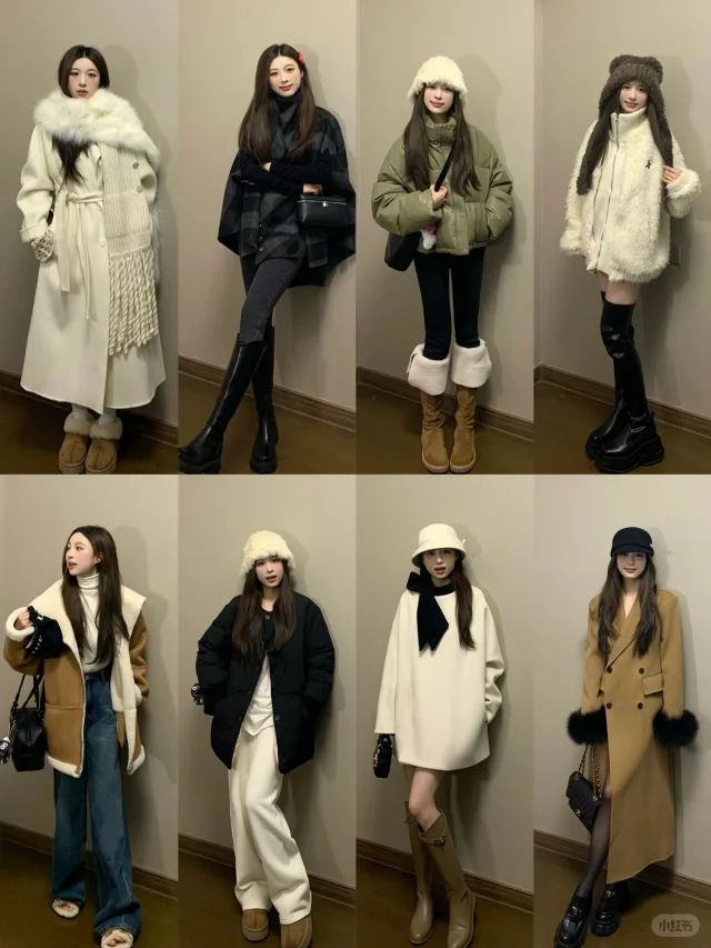 Beijing Winter Outfit, Japan Snow Outfit, Elegant Winter Jacket, Winter Outfit Simple, Hokkaido Outfit Winter, London Fall Outfits Women, Seoul Winter Fashion, Hokkaido Winter Outfit, Ulzzang Winter Outfits