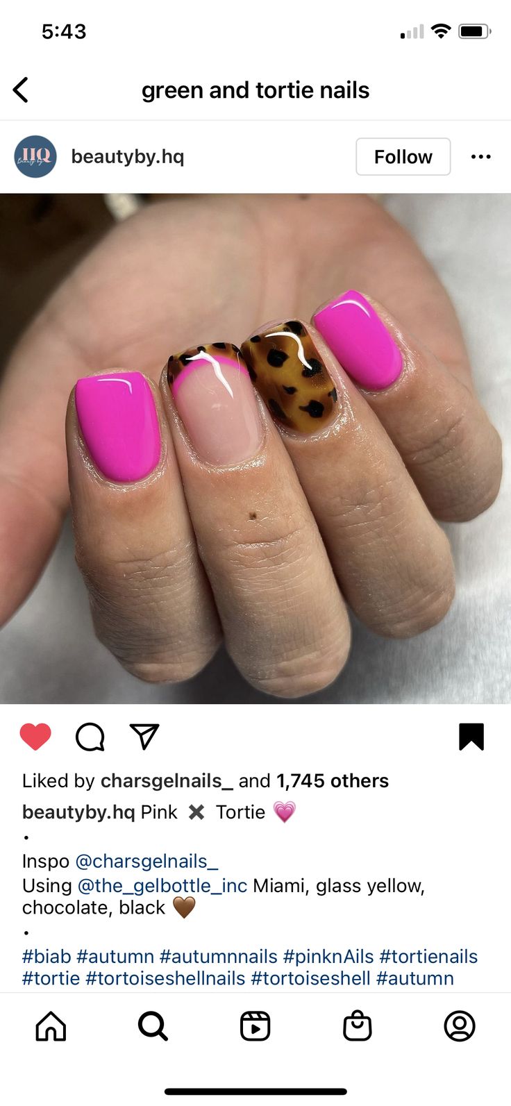 Nails With Tortoise, Pink Tortoise Nails, Pink Tortoise Shell Nails, Pink And Tortoise Shell Nails, Neon And Tortoise Shell Nails, Neon Tortoise Shell Nails, Pink Cheetah Nail Designs, Summer Tortoise Shell Nails, Bright Fall Nails