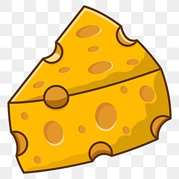 a piece of cheese that is yellow and has brown spots on it, as well as the