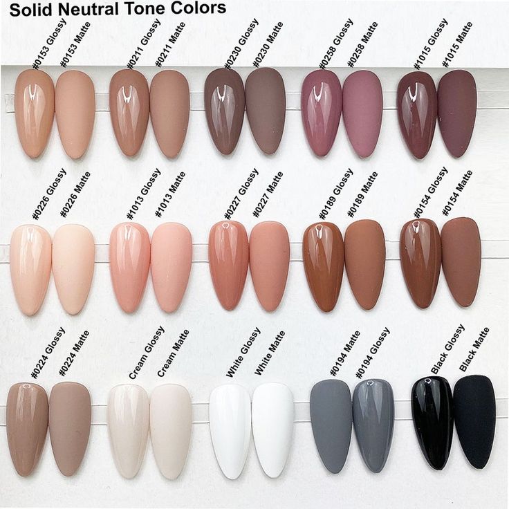 Solid Neutrals Nude Nails Choose Your Shade Matte or Gloss False Nails Fake Nails Press on Nails Glue on Nails Custom Shapes - Etsy Classy Solid Color Nails, Matte Nails With Jewels, Oval Matte Nails, Bright Matte Nails, Matte Black Gel Nails, Coffin Dip Nails, Crystals On Nails, Medium Length Coffin Acrylic Nails, Matte Nails Summer