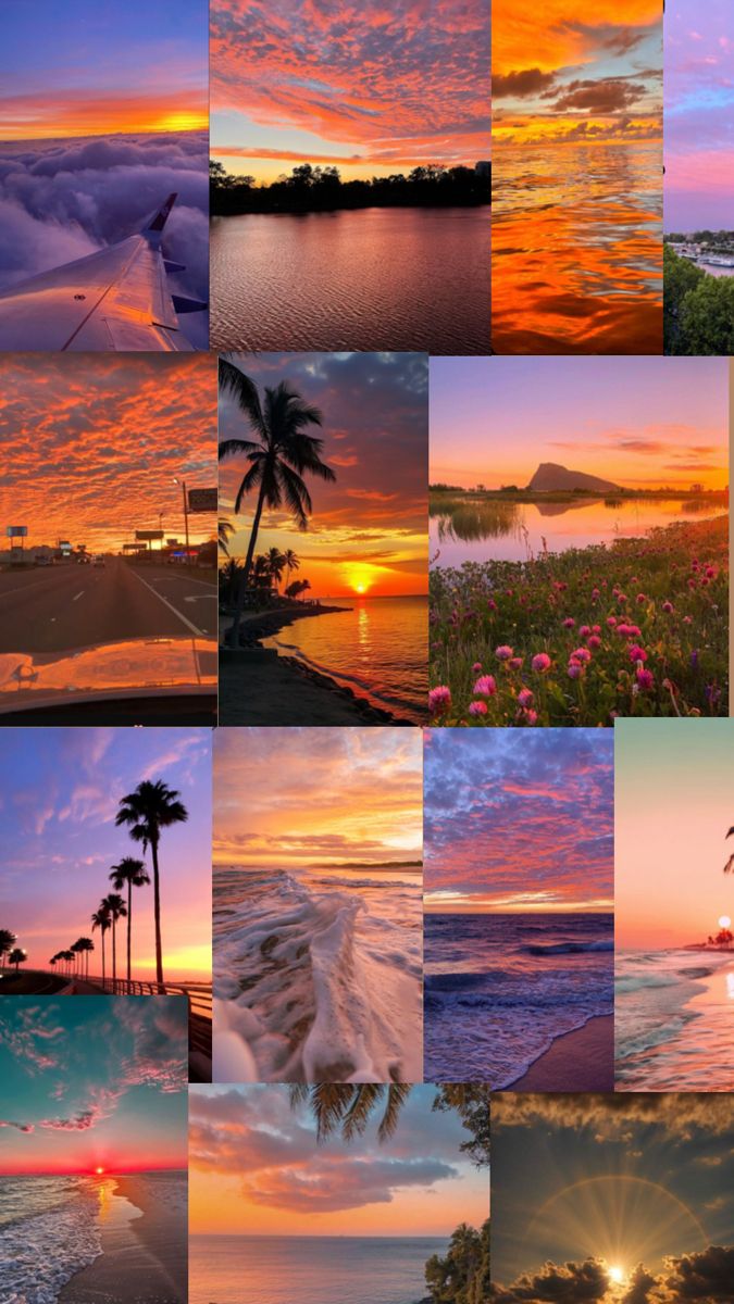 Aesthetic sunset wallpaper Cute Wallpapers Sunset, Aesthetic Sunset Wallpaper, Sunset Aesthetic Wallpaper, Phone Lock Screen Wallpaper, Wallpaper Sunset, Sunrise Wallpaper, Phone Lock, Girl Background, Beach Pics