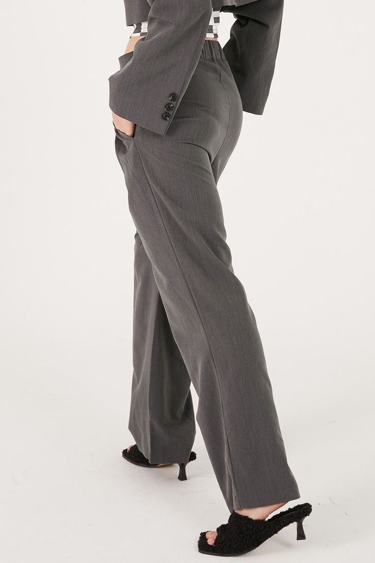 Nova Wrap Front Wide Leg Pants Front zip fly with button closure Wrap effect style Front slant pockets * Product Specification 100% Polyester * Flat Measurement: S/M: Waist: 31.5cm (12.4in) / Hip: 41.5cm (16.3in) / Thigh: 28.5cm (11.2in) / Rise: 34.8cm (13.7in) / Hem: 23.4cm (9.2in) / Length: 102.2cm (40.2in) / * Professional Clean Only / Do Not Tumble Dry Model's height is 5??7??(175cm) Bust 33in Waist 23in Hip 34in and wearing S/M 사이즈 정보Size information (단위:cm)(Unit : inch) FREES/M 사이즈 정보 Size Fitted High-waisted Cargo Pants With Button Closure, Casual Wide Leg Business Bottoms, Casual Wide-leg Business Bottoms, Full Length Wide Leg Pants With Pockets For Business, Tailored Wide Leg Bottoms For Workwear, Tailored Wide-leg Bottoms For Workwear, Fall Office Bottoms With Welt Pockets, Classic Wide Leg Dress Pants With Button Closure, Fall Workwear Bottoms With Button Zip Fly