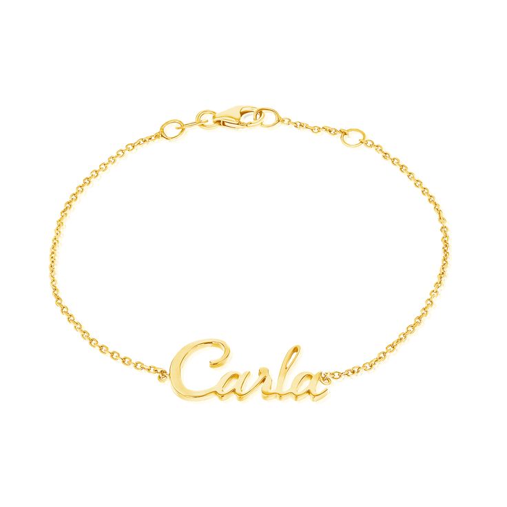 This 14k gold cursive custom name bracelet is a timeless piece. Show your love by wearing the name of the one you cherish. Up to 11mm ht Lobster Clasp Sustainable 100% Recycled Gold Handcrafted in Los Angeles Diamond Bar Bracelet, Custom Gold Jewelry, Personalized Gold Jewelry, Diamond Drop Necklace, 14k Rose Gold Bracelet, Bezel Necklace, Zodiac Bracelet, Letter Bracelet, Kids Bracelets