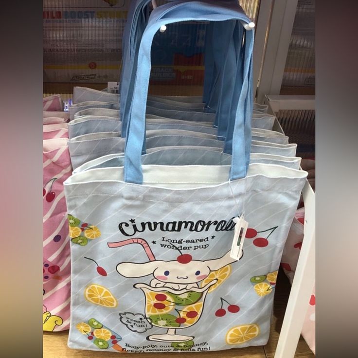 Miniso Cinamoroll Tote Bag Cute Blue Shoulder Bag For Spring, Cute Blue Bag For Spring, Cute Blue Shoulder Bag For Everyday Use, Fun Blue Everyday Bags, Blue Fun Shoulder Bag For Everyday Use, Summer Kawaii Bags For Everyday, Blue Fun Shoulder Bag For Everyday, Fun Blue Shoulder Bag For Everyday Use, Fun Blue Shoulder Bag For Everyday