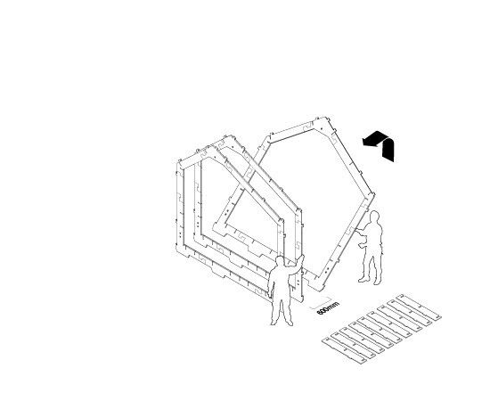 a drawing of a man standing in front of a large piece of equipment that is connected to the ground