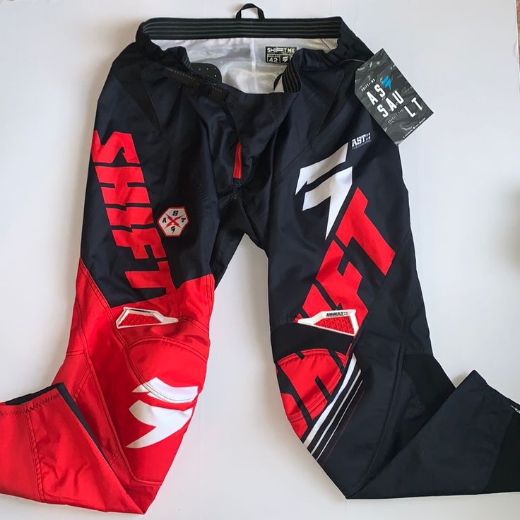 New Biker Pants Size 42. In Great Condition Padded And Protective. Red And Black. New With Tags. Casual Black Motorcycle Bottoms, Casual Black Bottoms For Motorcycling, Biker Pants, Red And Black, Black Red, Mens Pants, Black And Red, Man Shop, Tags