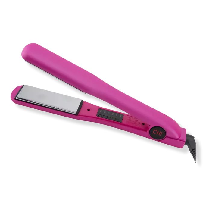 Pink 1.5'' Titanium Flat Iron - Chi | Ulta Beauty Hairstylist Ideas, Flat Iron Chi, Chi Flat Iron, Chi Hair Straightener, Longer Thicker Hair, Makeup Stylist, Titanium Flat Iron, Home Setup, Iron Tools