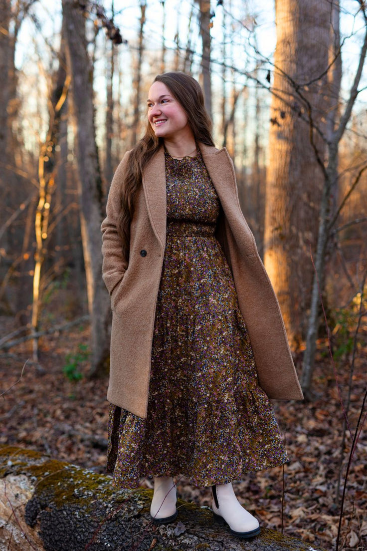 Layered up and dreaming of spring blooms 💐 Who says florals aren't for winter? Grab your perfect winter-to-spring transition pieces now. ✨ Feminine Floral Print Fall Dress, Feminine Fall Dresses For Garden Party, Feminine Dresses For Fall Garden Party, Modest Floral Print Dress For Fall, Modest Floral Dress For Fall, Modest Floral Dress For Fall Garden Party, Elegant Floral Dress For Fall Garden Party, Feminine Fall Floral Dress For Garden Party, Feminine Floral Dress For Fall Garden Party