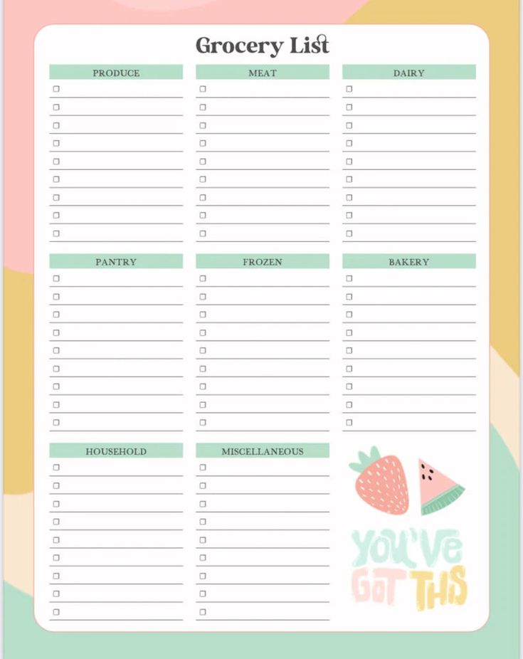 Grocery List printable planner page! Instant Download, PDF DELIVERY:Files are instant download. Once payment is confirmed, you will receive an email with a link to your product downloads. Downloads may also be accessed by viewing your Note: This is a digital product. No items will be shipped to you. HOW TO:Download your filesYou can print from the comfort of your own home, at a local print shop, or upload the files to an online printing service.Laminate and now they are reusable! Enjoy!