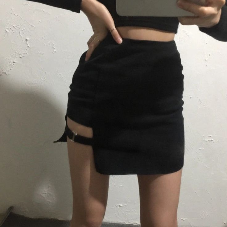 Yesstyle Black Cutout Miniskirt Brand New With Tags! Never Worn! Size Medium But Keep In Mind This Is Asian Fashion So Sizes Sometimes Run Smaller Here :) Zipper On The Side. Measurements (Inches): Waist: 26.4 Hips: 32.3 Length Of Skirt: 15.4 Black Punk Style Mini Skirt, Punk Style Black Mini Skirt, Punk Black Mini Skirt, Black High Waist Punk Skort, Black Y2k Style Short Skirt, Edgy Black Asymmetrical Skirt, Black Punk Style Mini Skort, Black Punk Mini Skort, Punk Style Black Mini Skort