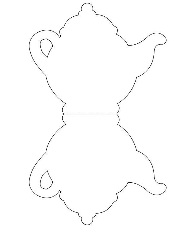 the outline of a tea pot