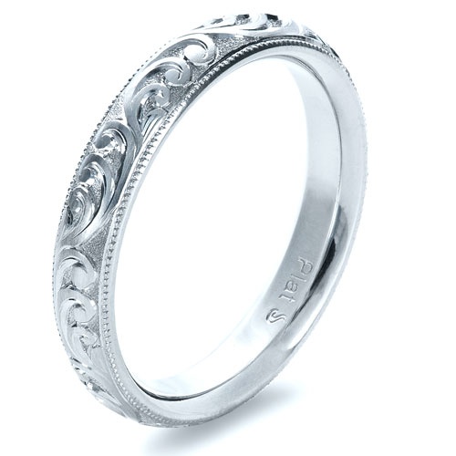 Platinum wedding band. Engraved Ring With Decorative Round Band For Marriage, Timeless Classic Engraved Ring For Wedding, Timeless Engraved Ring With Classic Design For Wedding, Timeless Engraved Wedding Ring With Classic Design, Luxury Engraved Promise Ring With Decorative Band, Timeless Wedding Ring With Decorative Band, Classic Anniversary Engraved Ring With Decorative Band, Classic Engraved Ring With Decorative Band For Anniversary, Classic Design Engraved Wedding Ring