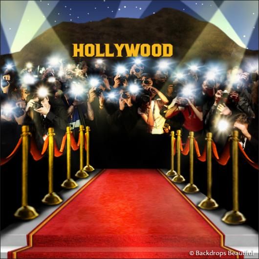 the hollywood red carpet is lined with people taking pictures