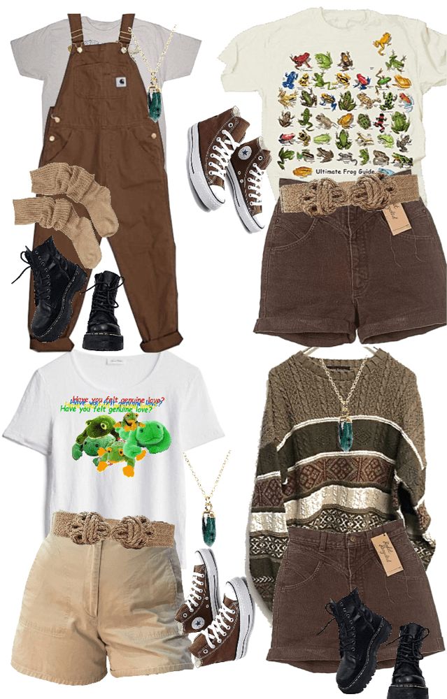 goblincore outfit ideas | 🤷‍♂️ Goblincore Outfits, Goblincore Fashion, Swaggy Outfits, Different Outfits, Character Outfits, Looks Vintage, Dream Clothes, Retro Outfits, Grunge Outfits