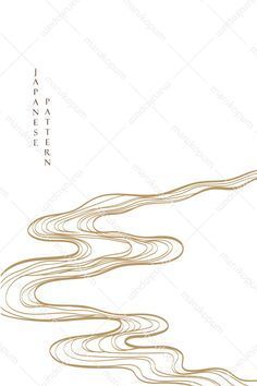 an abstract line drawing of water flowing down the side of a mountain