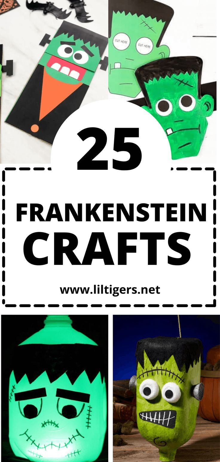 25 Spooky Frankenstein Halloween Crafts Easy Frankenstein Craft, Frankenstein Kids Craft, Frankenstein Diy Crafts, Halloween Frankenstein Crafts, Diy Frankenstein Decorations, Frankinstine Craft, Frankenstein Crafts For Toddlers, Frankenstein Day, Frankenstein Activities