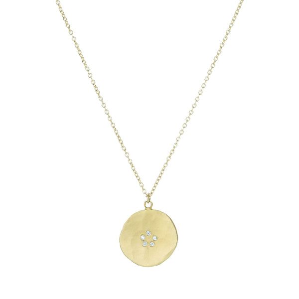 Organic Minimalism, Gold Circle Necklace, 14k Yellow Gold Necklace, Yellow Gold Necklace, Circle Diamond, Pendent Necklace, Ancient Jewelry, Disc Pendant, Yellow Gold Chain